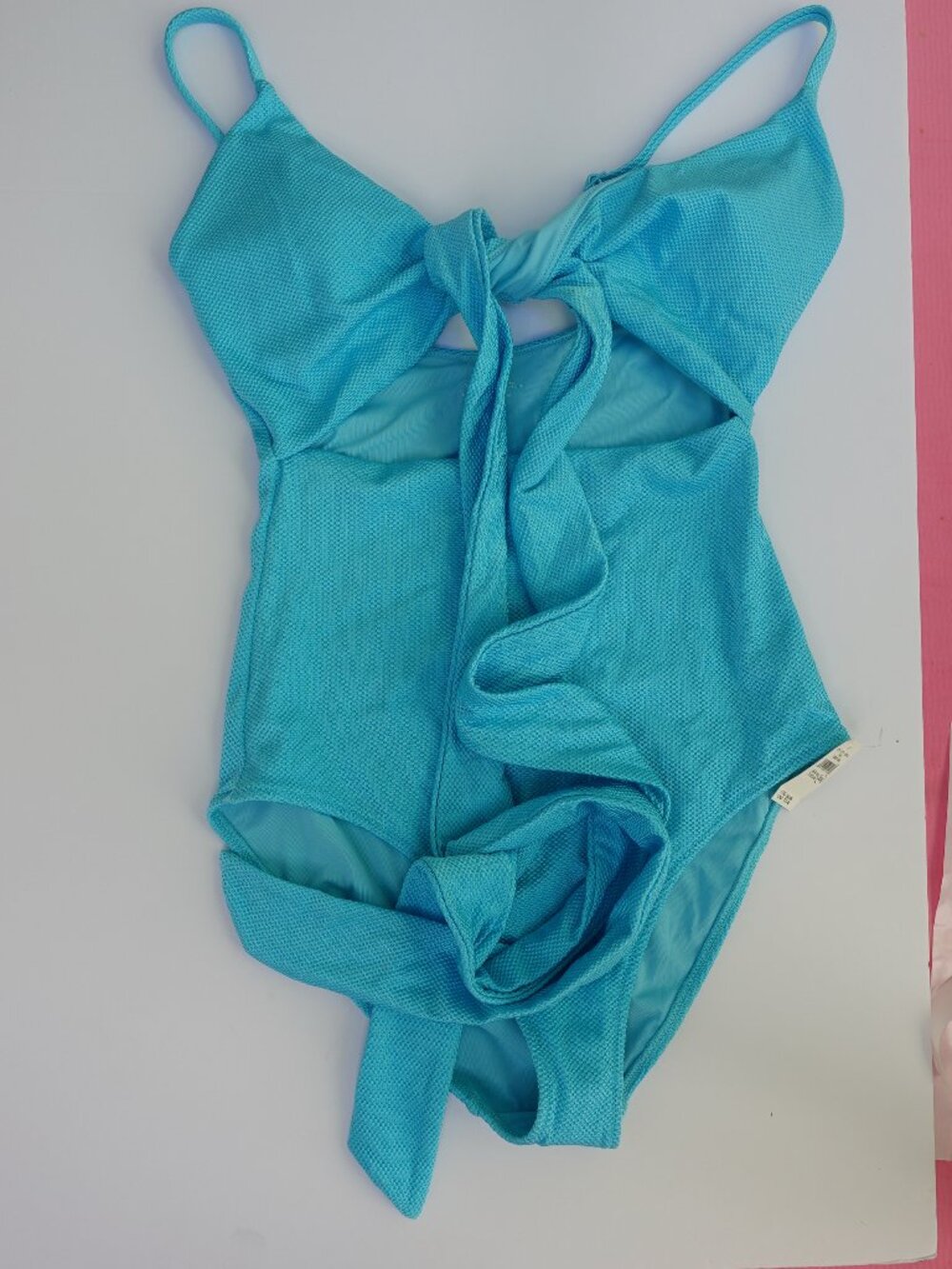 aerie Medium Long One-Piece Swimsuit Shine Pique - Picture 6 of 15